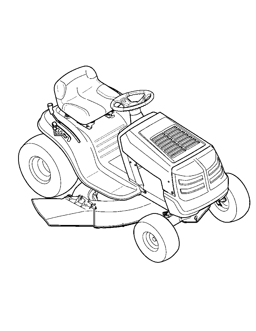 Diagram Diagram and Parts List for M125-38 2012 Murray Lawn Tractor