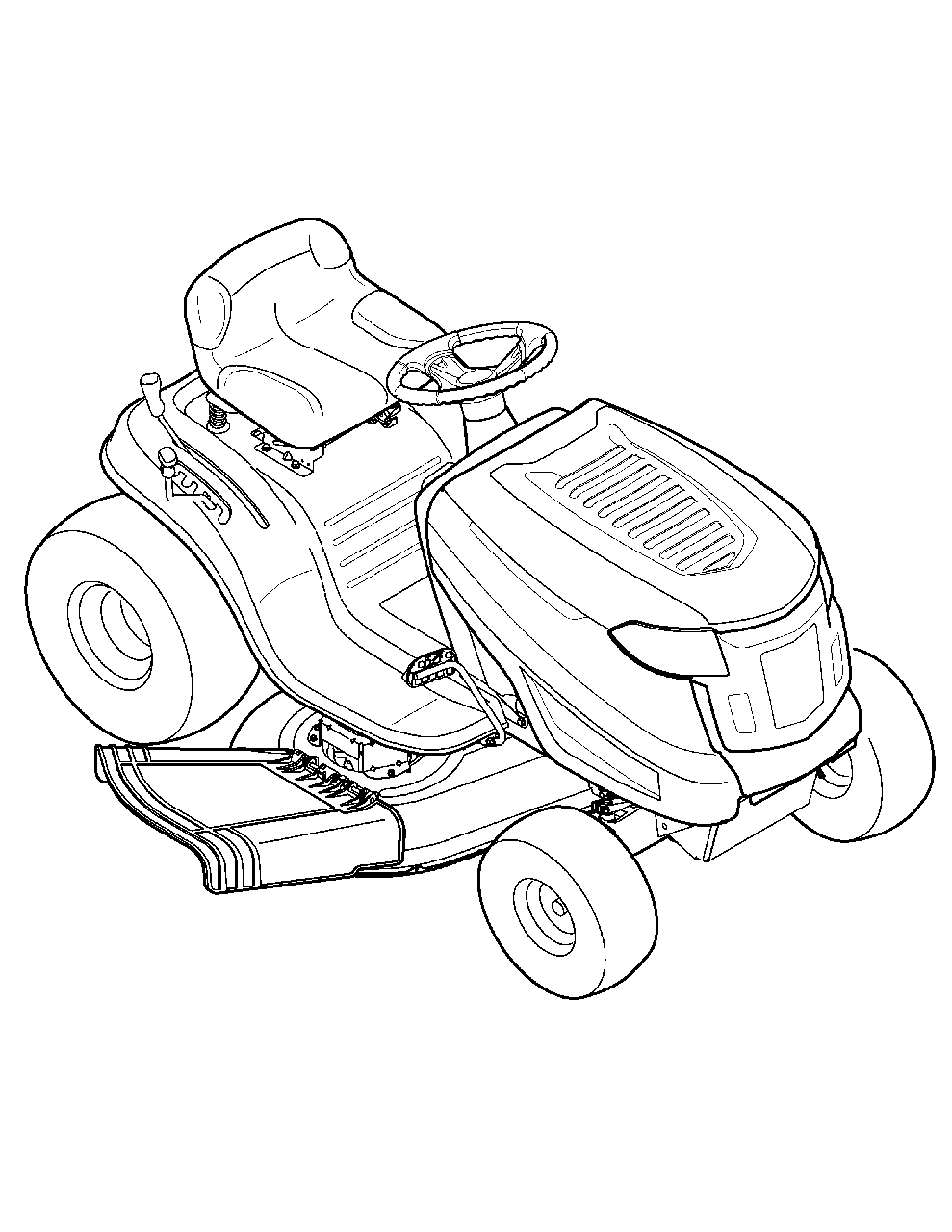 Diagram Diagram and Parts List for M195-46 2012 Murray Lawn Tractor