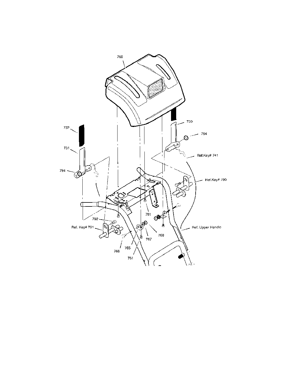 Control panel Diagram and Parts List for 629909X54B  Murray Snow Blower