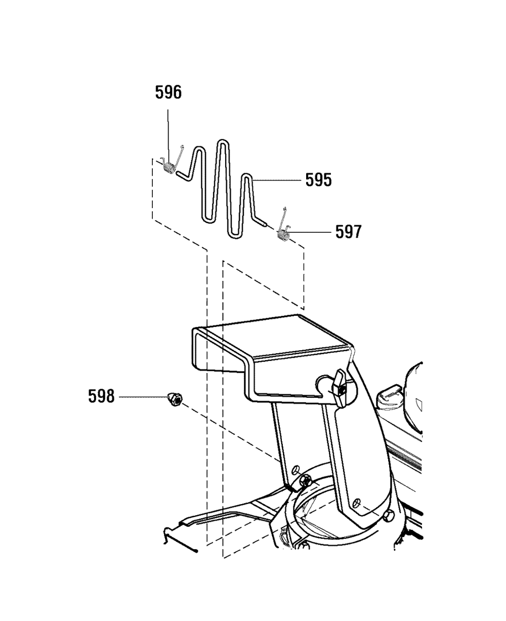 Chute Guard Diagram and Parts List for 650-21 (6210701x61NA)(2007) Murray Snow Blower