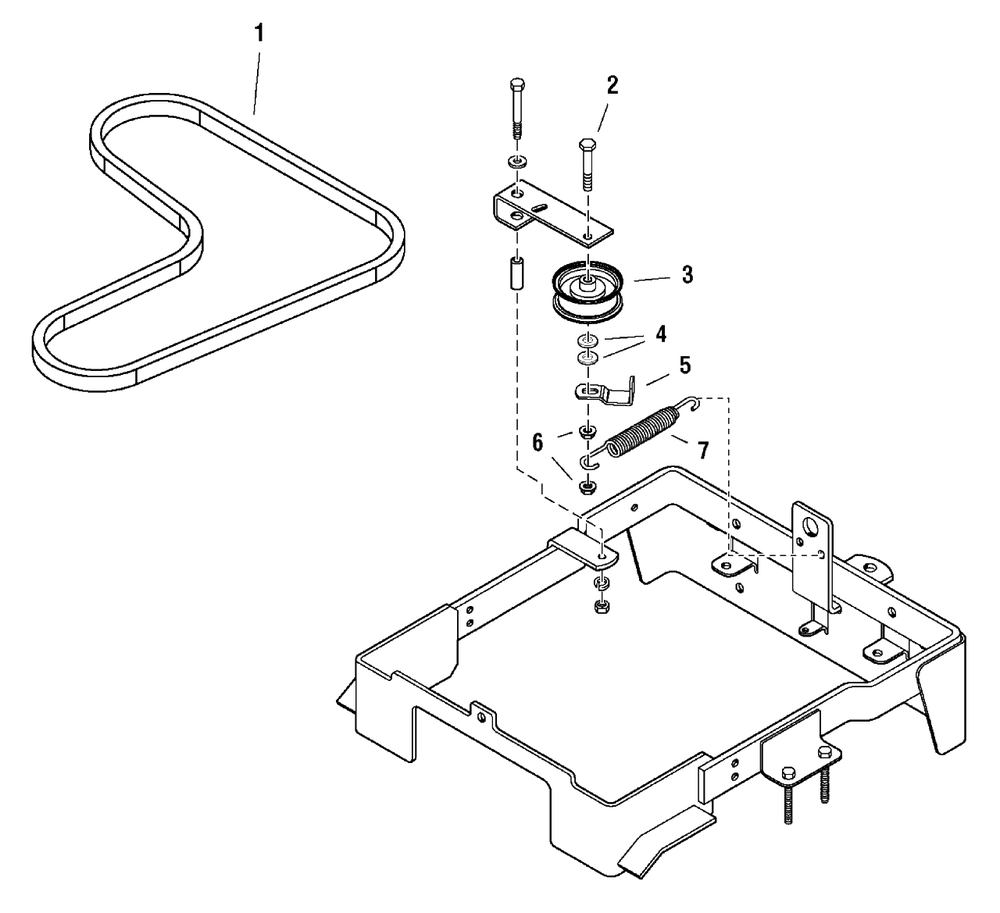 Belt Replacement Kit (1687226) Diagram and Parts List for 1687226 2004 Murray Lawn Tractor Accessories