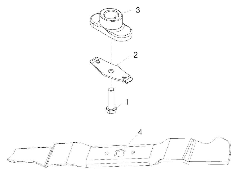 Blade Diagram and Parts List for 11A-A0BV758 2019 Murray Lawn Mower