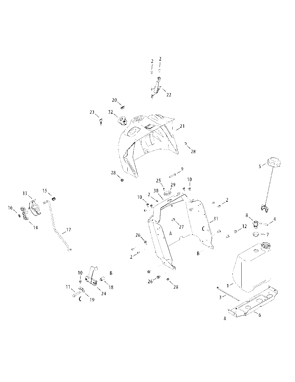 Dash Style 0 Diagram and Parts List for 13AM77LS058 2012 Murray Lawn Tractor