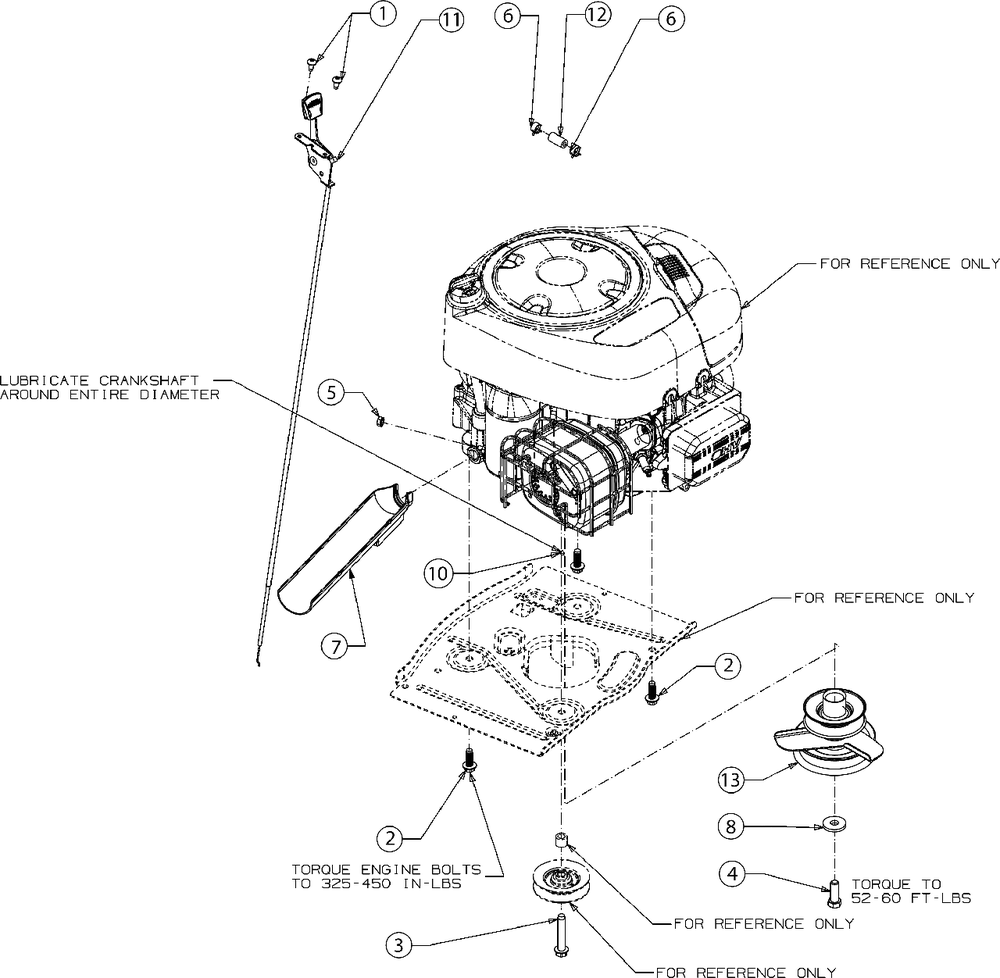 Engine Accessories Diagram and Parts List for 13CC26JD058 2018 Murray Lawn Tractor