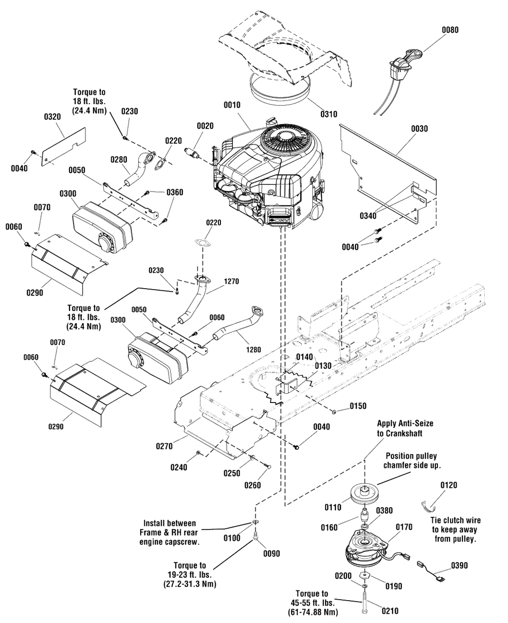 Engine Group - 17.5 Gross Hp And 18 Gross Hp (885676 885737) Diagram and Parts List for EMT17538RDF (1696109-00)(2012) Murray Lawn Tractor