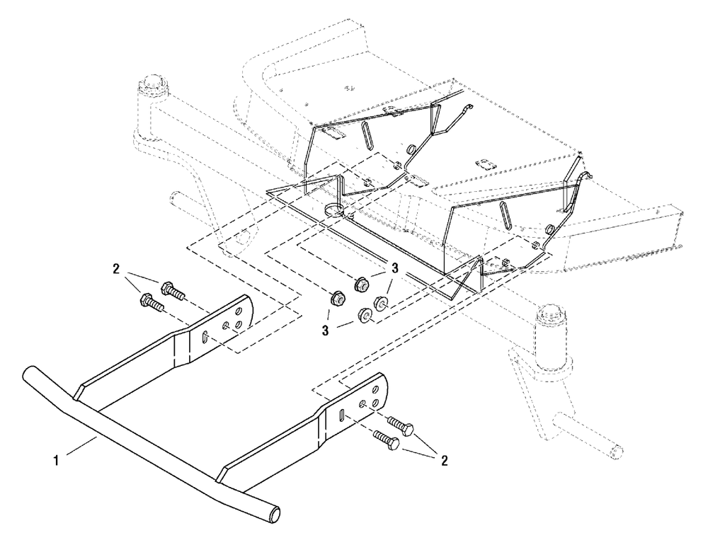 Front Bumper (24597) Diagram and Parts List for 24597 2004 Murray Lawn Tractor Accessories