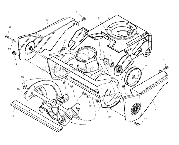Page A Diagram and Parts List for 88140000NC 536.881400 - 2006 Murray Snow Blower