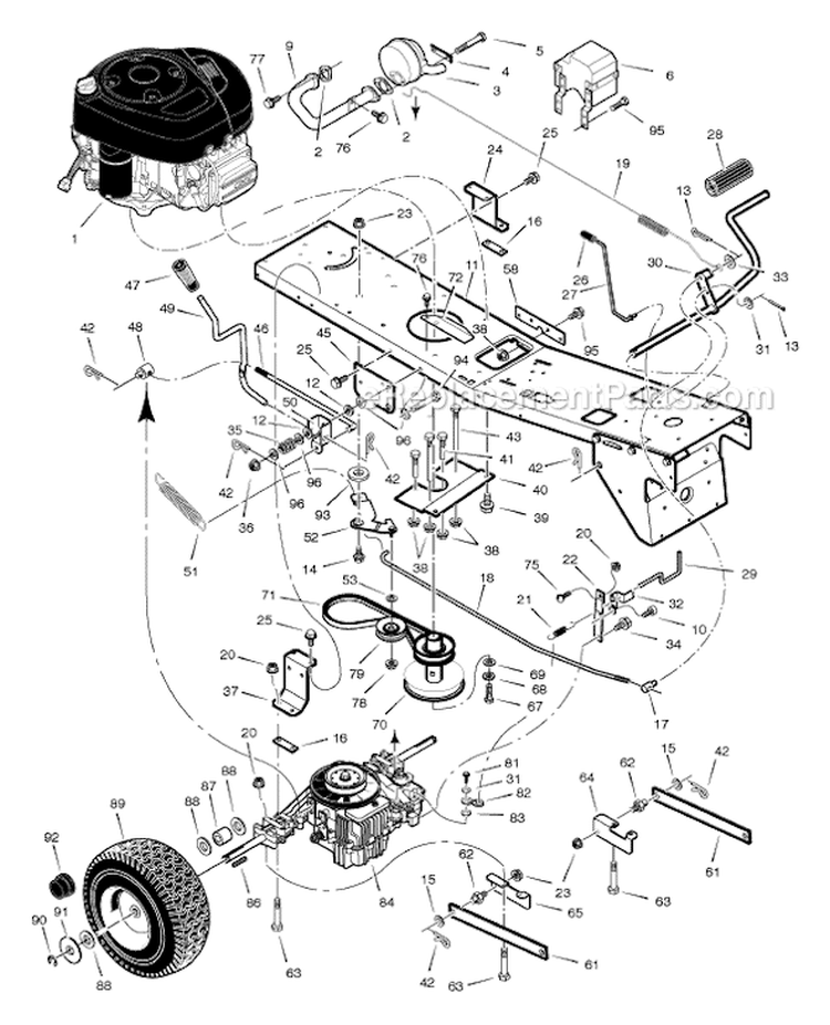 Page C Diagram and Parts List for C950-60405-2  Murray Lawn Tractor