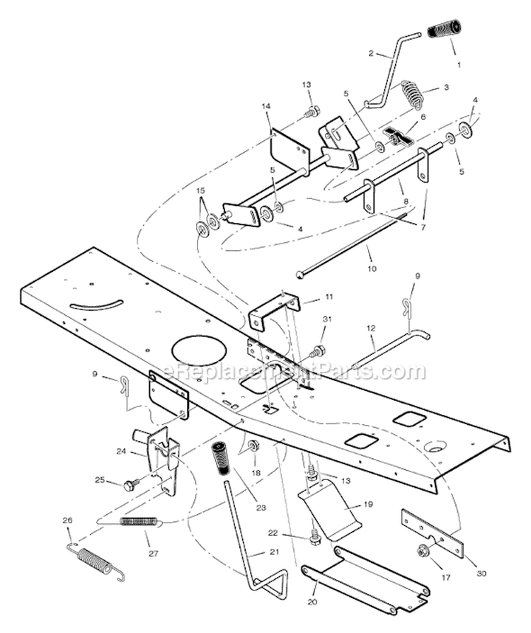 Page E Diagram and Parts List for C950-60405-2  Murray Lawn Tractor