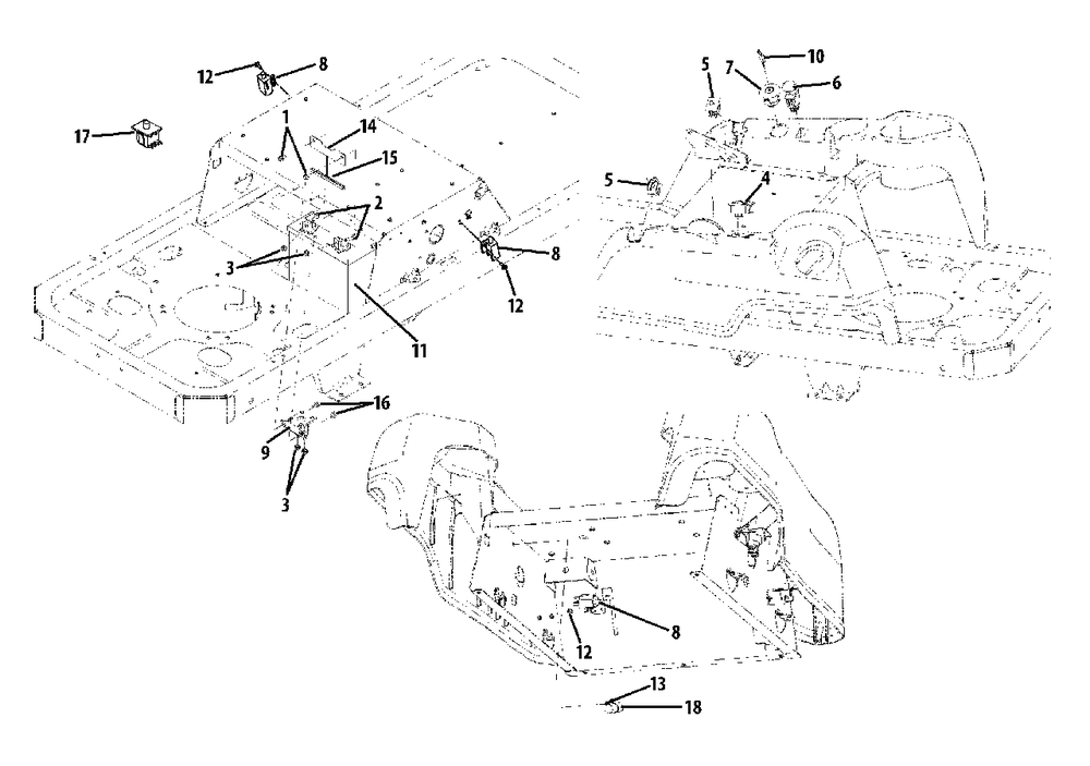 Electrical Diagram and Parts List for MZ210-42 (RZT-42)(2013) Murray Lawn Tractor