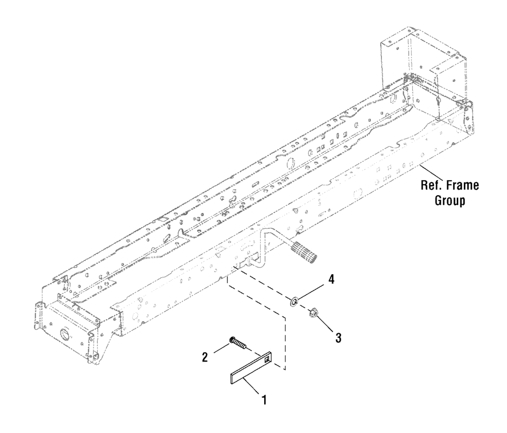 Steering Stop Group (7501676) Diagram and Parts List for EYK175460F (7800487)(2009) Murray Lawn Tractor
