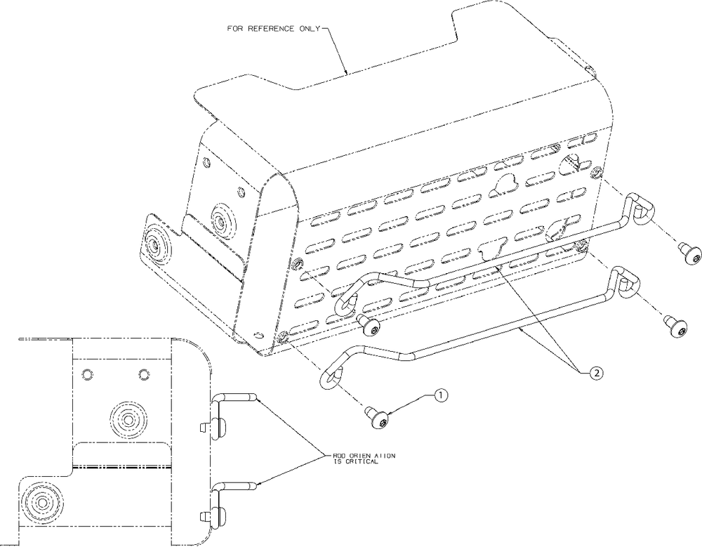 Muffler Guard Diagram and Parts List for M175-42 (13AN77SS058)(2019) Murray Lawn Tractor