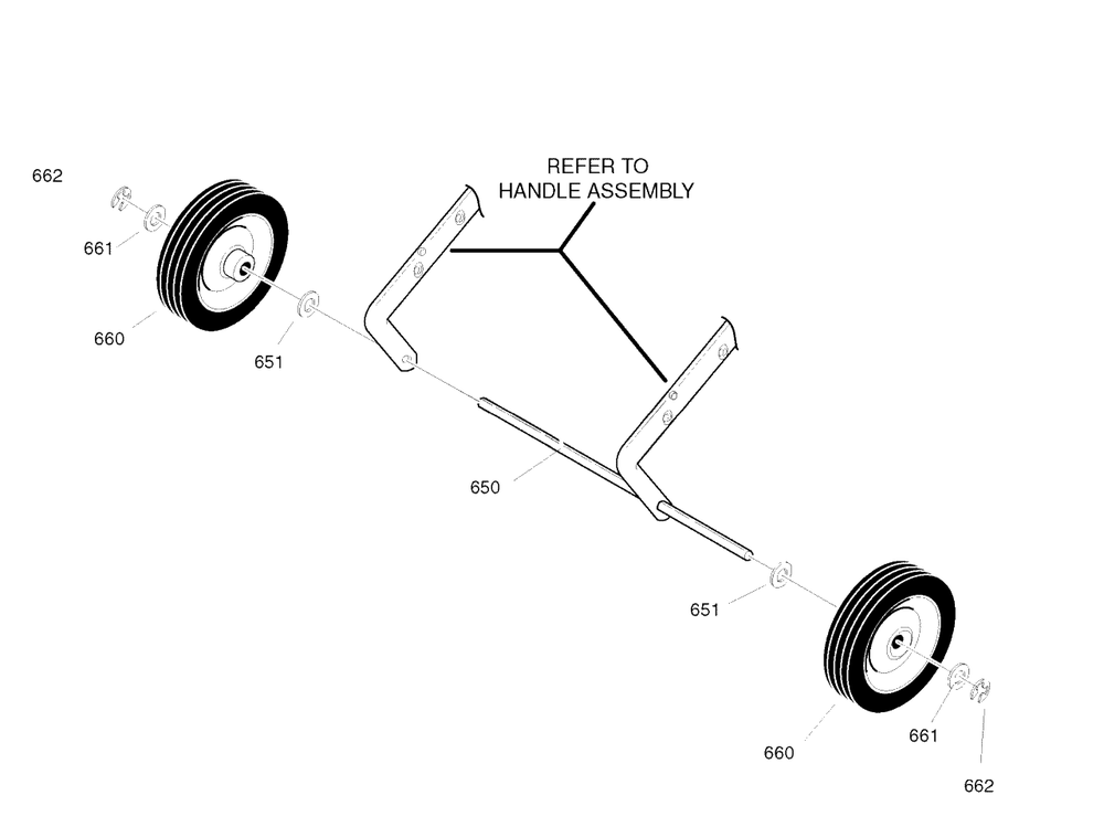 Wheels Diagram and Parts List for 525-21 (1695538)(2009) Murray Snow Blower