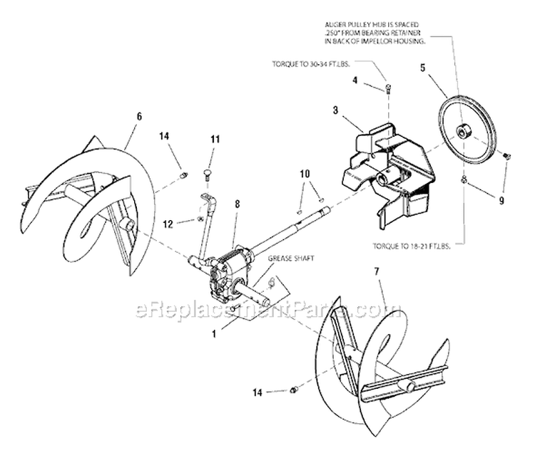 Page A Diagram and Parts List for LP1695441-928E 2008 Murray Snow Blower