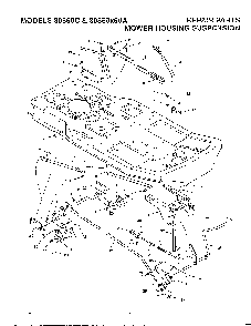 Mower housing suspension Diagram and Parts List for 30560X60A  Murray Lawn Mower