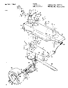 Motion drive Diagram and Parts List for 40627A  Murray Lawn Mower