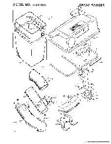 Grass bagger Diagram and Parts List for 8-24050  Murray Leaf Blower / Vacuum