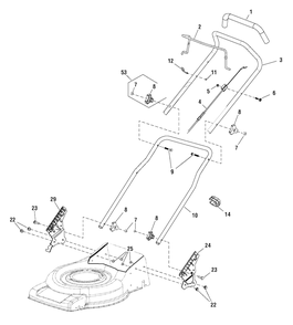 Part Location Diagram of 707227 Murray Bolt, Hex Flange, M8 X 16