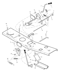 Mower Housing Suspension (Part 2) Diagram and Parts List for 309311X92A 2003 Murray Lawn Tractor