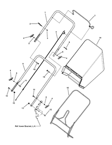 Handles And Controls (Push) Diagram and Parts List for M2265HW (7800454)(2010) Murray Lawn Mower