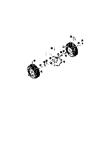 Wheels assembly Diagram and Parts List for 627104X8A  Murray Snow Blower