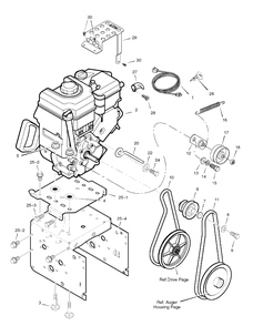 Engine Diagram and Parts List for 900-26 (1695459)(2007) Murray Snow Blower
