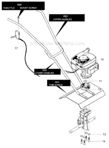 Part Location Diagram of 339297MA Murray Cable Throttle