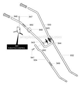 Page B Diagram and Parts List for 11052X92NA  Murray Cultivator