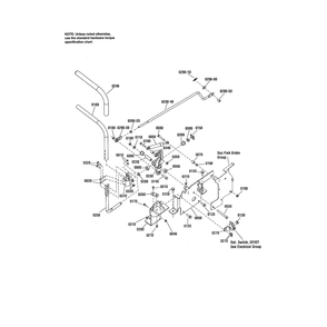 Control - Left Hand Diagram and Parts List for RZT26520 2691079 Murray Ride-On Cars