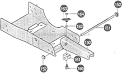 Part Location Diagram of 25X6MA Murray Screw Tri .38-16 X