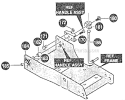 Wheel Bracket Assembly Diagram and Parts List for 13052X6A  Murray Edger