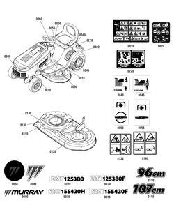 Part Location Diagram of 1752342YP Murray Emt155420F