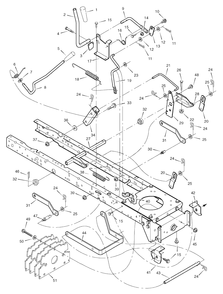 Mower Housing Suspension Diagram and Parts List for 312006X51A (7800523)(2009) Murray Lawn Tractor