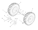 Part Location Diagram of 1501857MA Murray Hub, Wheel Lock Cntrd
