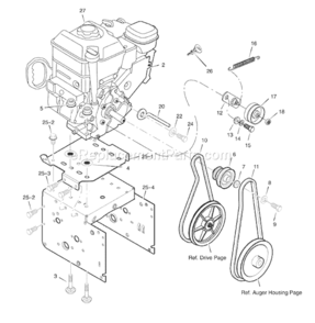 Part Location Diagram of 1740572RMA Murray Frame-Motor Box