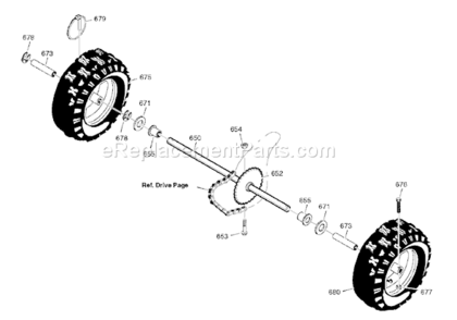 Part Location Diagram of 1750448YP Murray Tire & Rim, L.h.
