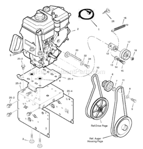 Part Location Diagram of 001X20MA Murray Bolt,hex.37 24x1.00 Z