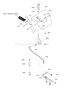 Page J Diagram and Parts List for 1695366 6291500X612007 Murray Snow Blower