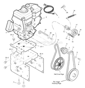 Part Location Diagram of 1740641PMA Murray Frame-Motor Box