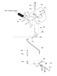 Part Location Diagram of 1740610PMA Murray Bay Panel Assembly