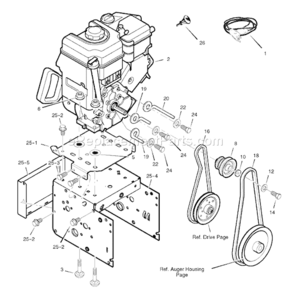 Part Location Diagram of 1740596RMA Murray Panel-Back - Hydro