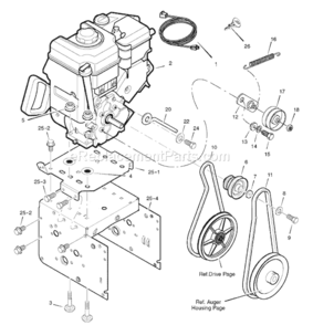 Part Location Diagram of 1740641RMA Murray Frame-Motor Box