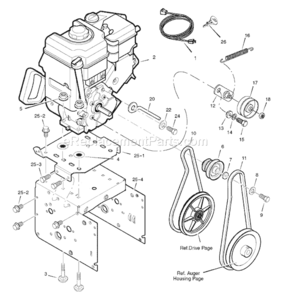 Page A Diagram and Parts List for 1695370 6331770X542007 Murray Snow Blower