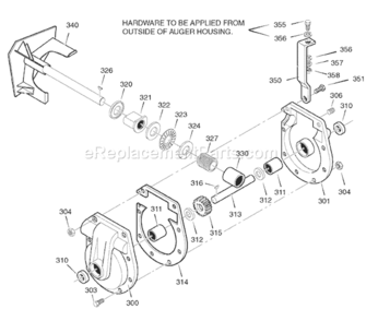 Part Location Diagram of 703131 Murray Bracket, Gear Box