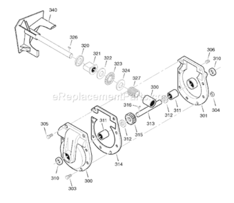 Page D Diagram and Parts List for 1695373 6271200x432007 Murray Snow Blower