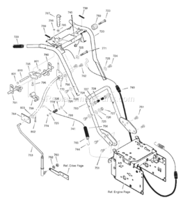 Part Location Diagram of 1502123MA Briggs and Stratton GRIP CTRL LEVER P345