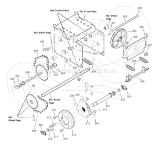 Page C Diagram and Parts List for 1695375 6271500x432007 Murray Snow Blower