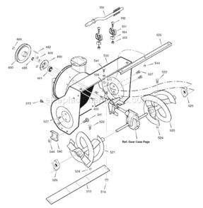 Part Location Diagram of 1740747HMA Murray Blade, Scraper 33