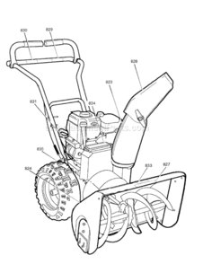 Part Location Diagram of 48X5966MA Murray Decal, Danger Chute Hand