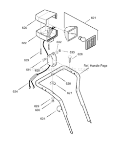 Page G Diagram and Parts List for 1695384 C950-52731-02007 Murray Snow Blower